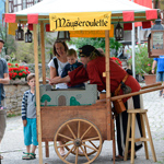 Mittelaltermarkt, Markus der Mäusegaukler, mittelalterlicher Markt, Mäuseroulette, Mäuseschatz, Mäusespiel, Schloss Glatt, Wasserschloss, Wasserschloß, Sulz am Nekar.