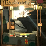 Mausroulette, Markus der Mäusegaukler, Gauklermaus, Mäusegaukler, Mäuseroulette, Maeuseroulett, Mittelaltermarkt Bad Neustadt an der Saale, Neustadt Saale, mittelalterlicher Wintermarkt, Wintermarkt.