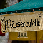 Mäuseroulette, Maushausen, Mäusegaukler, Gauklermaus, Kardinalsgarten Schillingsfürst, Schillingsfürst, Mittelaltermarkt, Mittelalterspektakel.