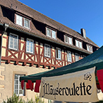 Bilder vom wahrscheinlich schönsten Mäuseroulette der Mittelalterszene. Beim Staufermarkt im Kloster Lorch. Stauferfalknerei