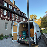 Bilder vom wahrscheinlich schönsten Mäuseroulette der Mittelalterszene. Beim Staufermarkt im Kloster Lorch. Stauferfalknerei