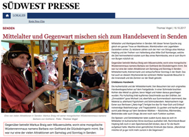 Mittelaltermarkt Senden bei Neu Ulm - Presseartikel, Zeitungsartikel, Markus der Mäusegaukler, Mäuseroulette.