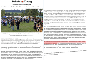 Mittelaltermarkt Waldburg - Presseartikel, Zeitungsartikel, Markus der Mäusegaukler, Mäuseroulette.