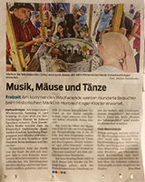  - Presseartikel, Zeitungsartikel, Markus der Mäusegaukler, Mäuseroulette, aus der Heidenheimer Zeitung ankündigung für Herbrechtingen.