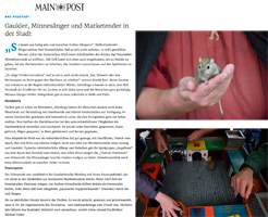 Presseartikel, Zeitungsartikel Mittelalterlicher Wintermarkt Bad Neustadt an der Saale 2016, Markus der Mäusegaukler, Mäuseroulette