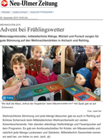 Presseartikel, Blumberg, historischer Weihnachtsmarkt, Markus der Mäusegaukler, Mäuseroulette