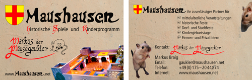 Visitenkarten von Maushausen.