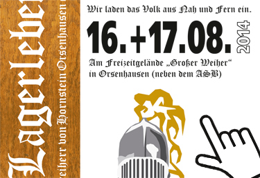 Flyer Hornsteiner Lagerleben in Orsenhausen