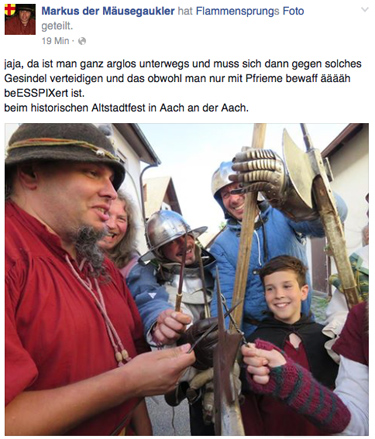 Bildschirmbild von der Facebookseite Markus der Mäusegaukler, Bau der Sanduhr, Drachenspiele, Land der Drachen, Drachen, Drachenhöhle, Werkstatt.