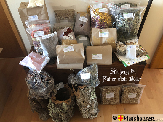 Futter statt Böller, abbildung der Bestellung vom Renmausladen.