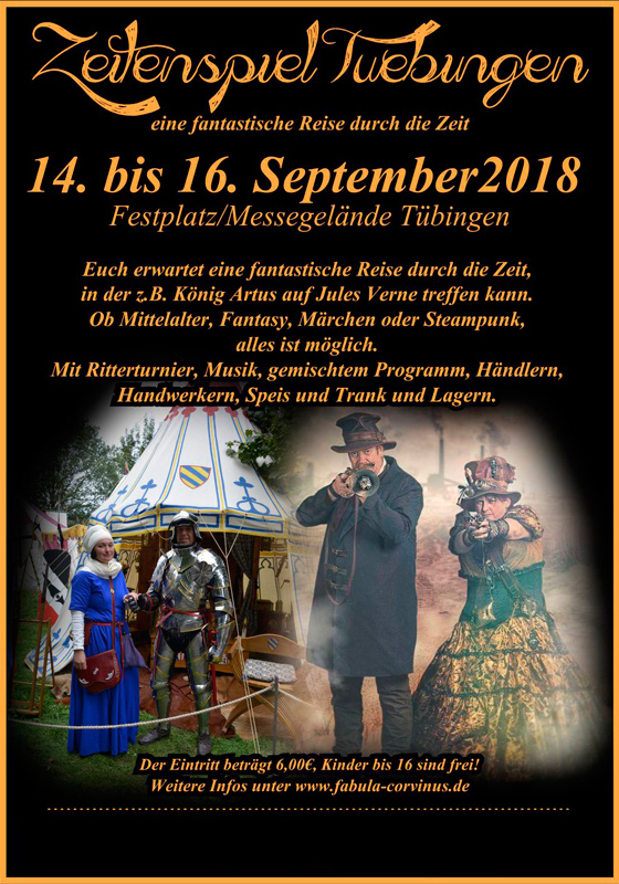 Bild Flyer Zeitenspiel Tübingen