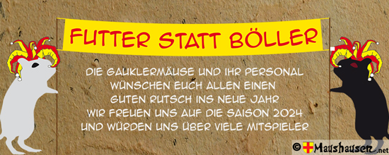 Vorschaubild Silvester, Futter statt Böller