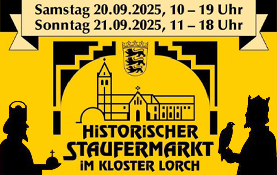 Bild mit den Daten für den Staufermarkt im Kloster Lorch
