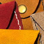 Bildmaterial von der entstehung der ersten Münztäschchen, Schnittmuster, Tests und fertige Täschchen.