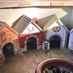 Im wunderschönen und schattigen Kardinalsgarten von Schillingsfürst stand das wahrscheinlich schönsten Mäuseroulette der Mittelalterszene.