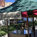Das Mäuseroulette und die Hauptdarsteller waren auf dem MittelalterSpektakel rund um Schloss Hellenstein in Heidenheim, Schlossfestspiele, Maushausen, Mäusegaukler, Gauklermaus