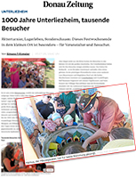  - Presseartikel, Zeitungsartikel, Markus der Mäusegaukler, Mäuseroulette, aus der Donau Zeitung 1000 Jahre Unterliezheim.