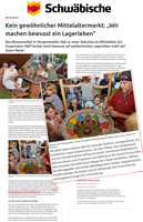  - Presseartikel, Zeitungsartikel, Markus der Mäusegaukler, Mäuseroulette, aus der Schwäbischen Zeitung zum Museumsfest in Hergensweiler.