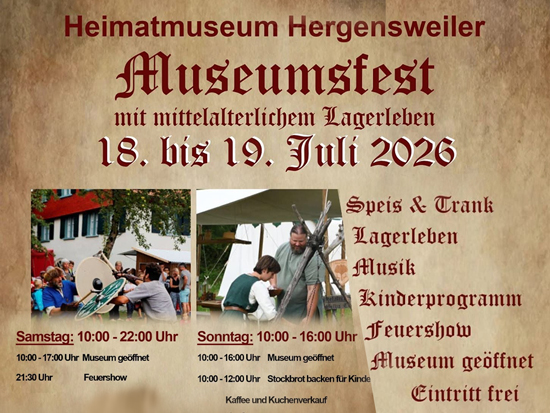 Museumsfest Hergensweiler Flyer