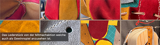 Bilder aus der Werkstatt vom Retekül, Lederbeutel