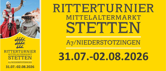Banner für das Ritterturnier in Stetten ob Lonetal