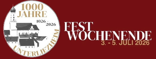 Plakat Unterliezheim 1000Jahrfreier
